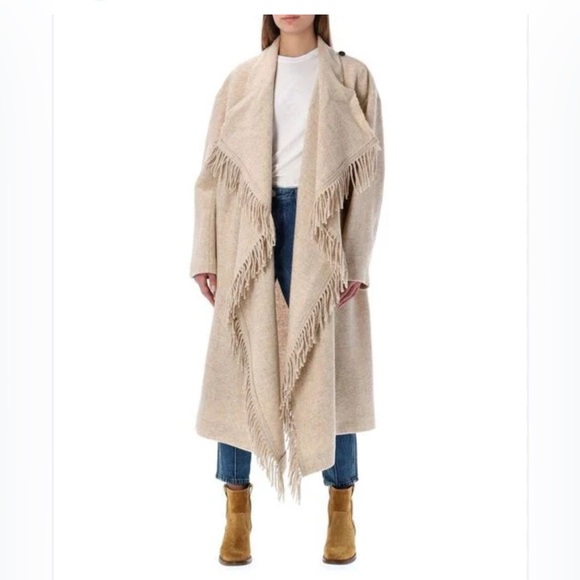 New York & Company Sweaters - New York & Company, NY&C, taupe cardigan fringe sweater boho cardigan, duster XL